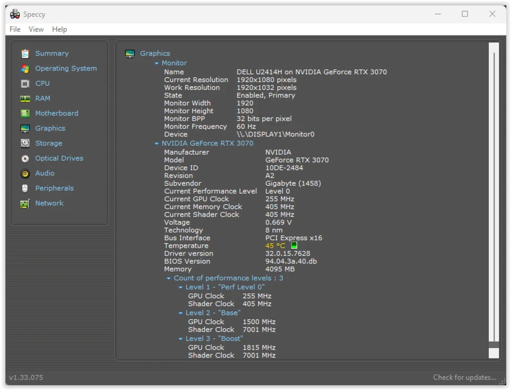 Speccy screenshots 9